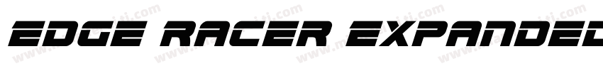 Edge Racer Expanded Super Italic字体转换